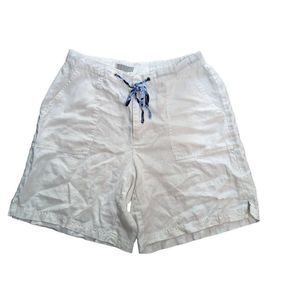 Liz Claiborne Women's Linen High-Rise Shorts - Size 8
